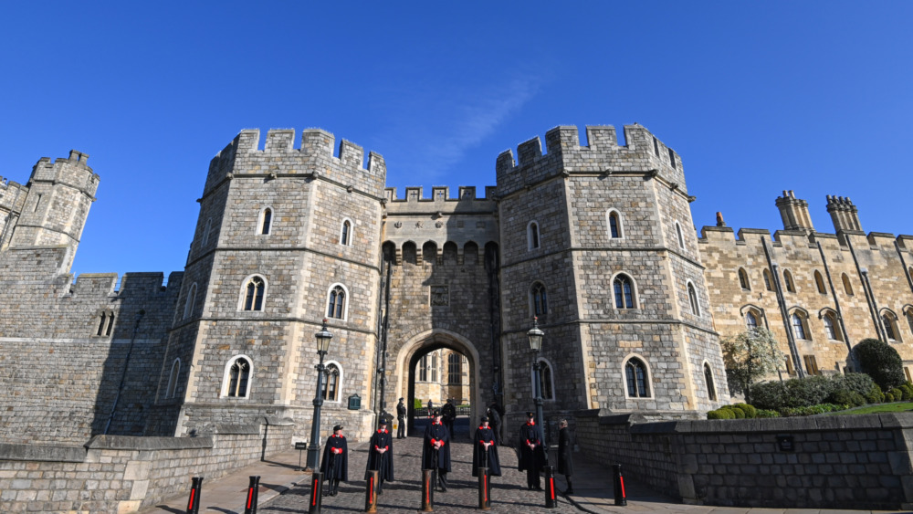 Windsor Castle with guards