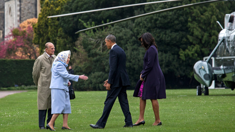 Queen Elizabeth meeting Barack Obama 