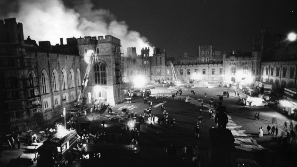 Windsor Castle on fire