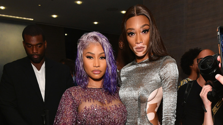 Winnie Harlow and Nicki Minaj in 2018