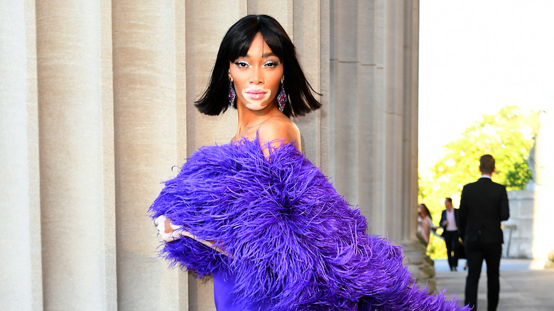 Winnie Harlow at the CFDA Fashion Awards in 2019