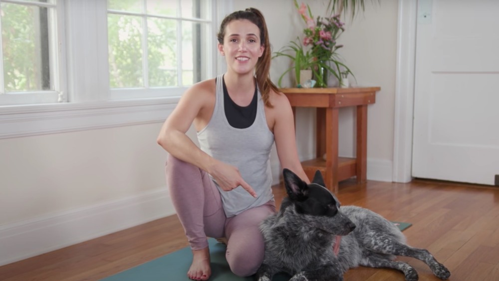 Adriene Mishler with her dog