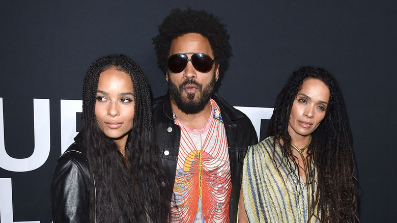 Zoe Kravitz, Lenny Kravitz, and Lisa Bonet