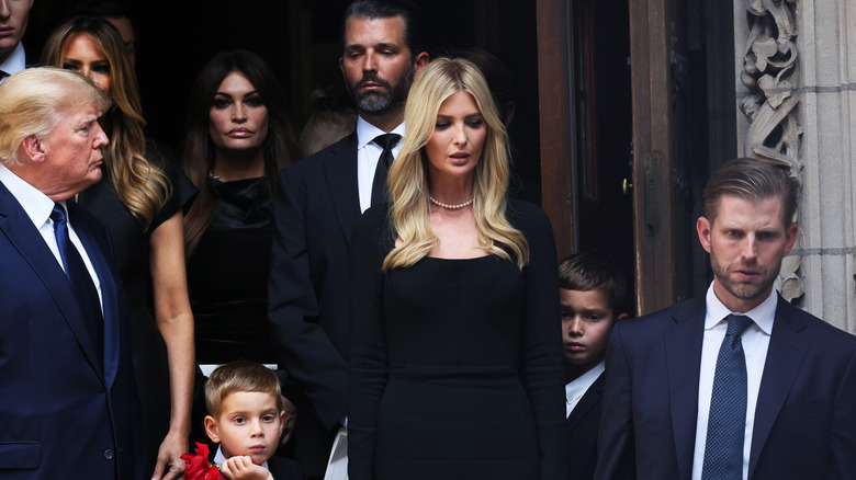 Ivana Trump's family at her funeral 2022