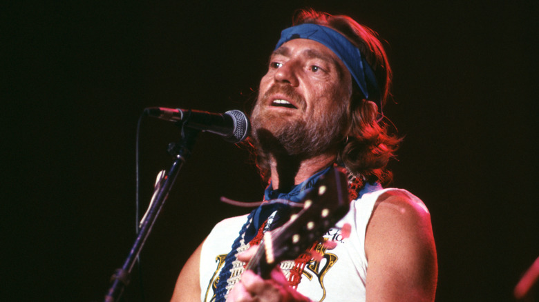 Willie Nelson performing in 1979