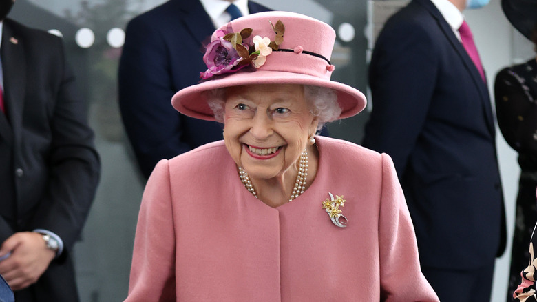 Queen Elizabeth II walking