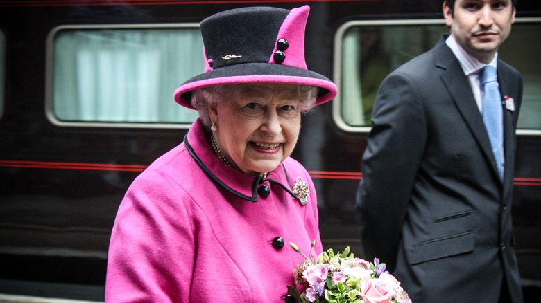 Queen Elizabeth smiling