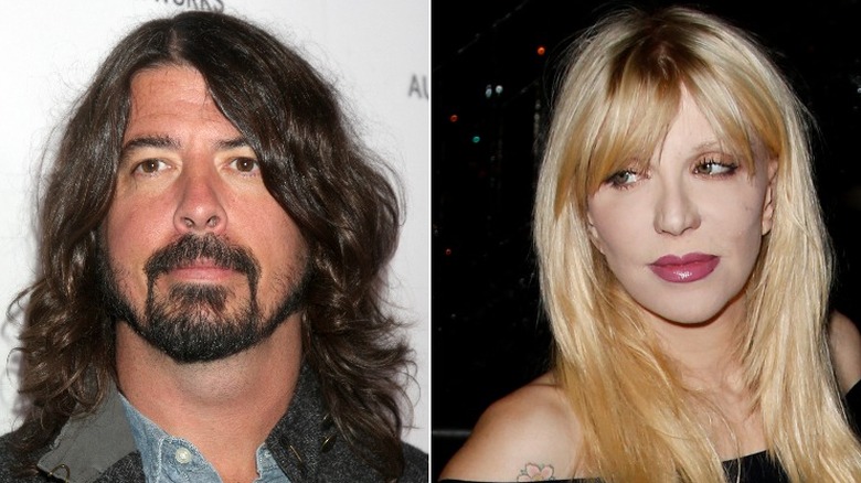 Grohl and Love in 2012