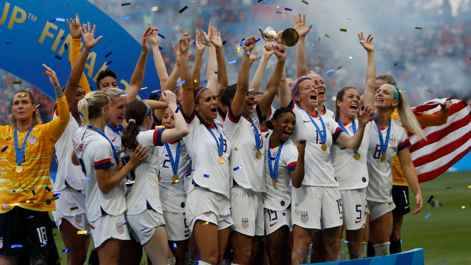 The Us Women's Soccer Team Celebrates Their Biggest Win Yet