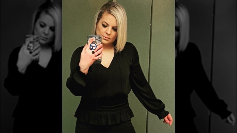 Kirsten Storms taking a mirror selfie