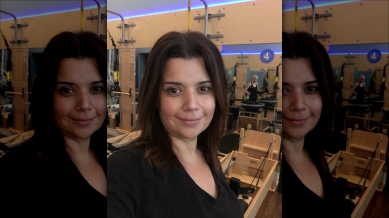 Ana Navarro at pilates studio