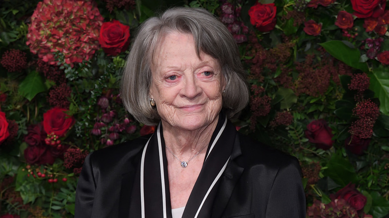 Maggie Smith smiling