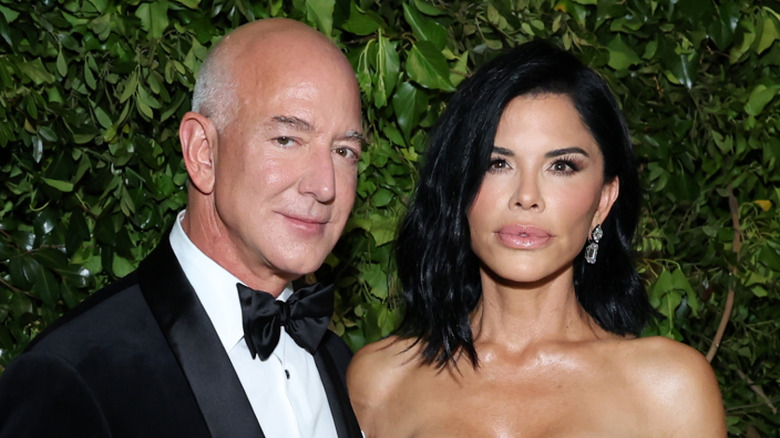 Jeff Bezos on the red carpet with Lauren Sanchez