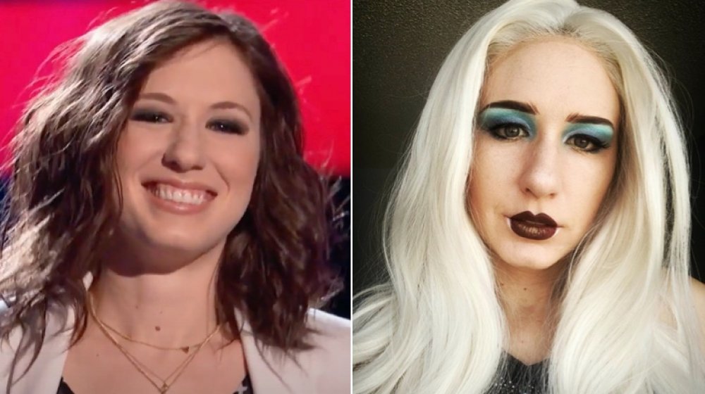 Kat Robichaud from The Voice, then and now