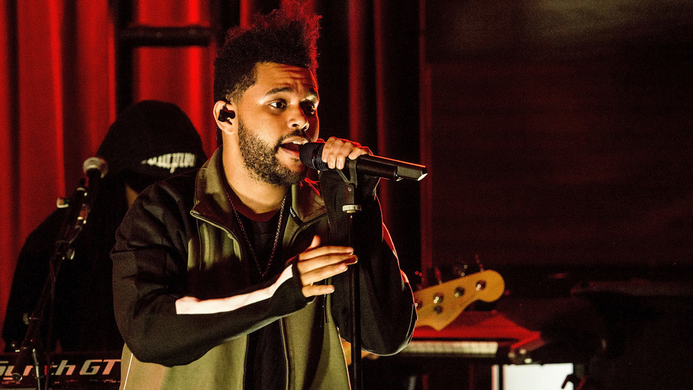 The Weeknd performs at a past GRAMMY Awards