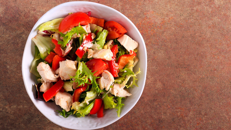 healthy salad in a bowl