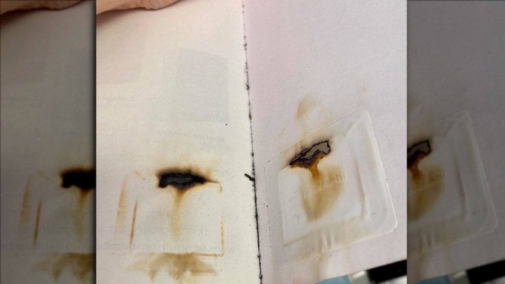 Scorched library book