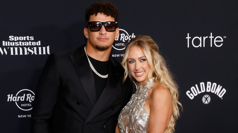 Patrick and Brittany Mahomes at 2024 Sports Illustrated Swimsuit Launch Party