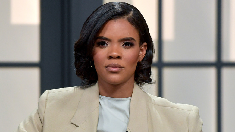 Candace Owens looking stern