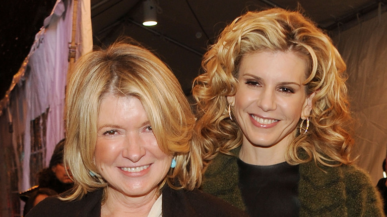 Martha Stewart smiling with daughter Alexis Stewart