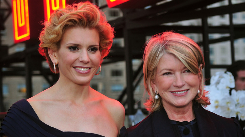 Alexis Stewart and Martha Stewart smiling