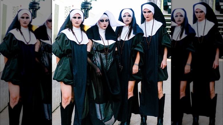 Chappell Roan and her band dressed as nuns