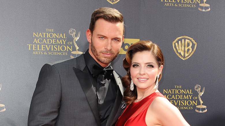 Jen Lilley and Eric Martsolf on the red carpet. 