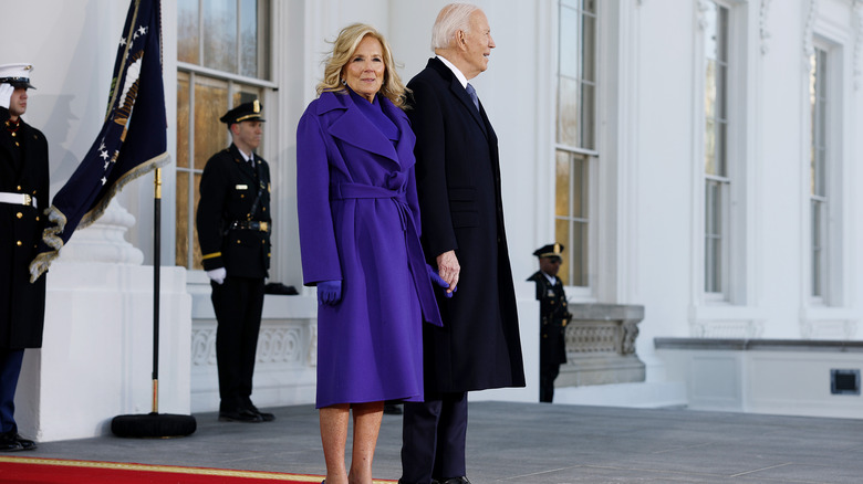 Jill and Joe Biden at the 2025 presidential inauguration