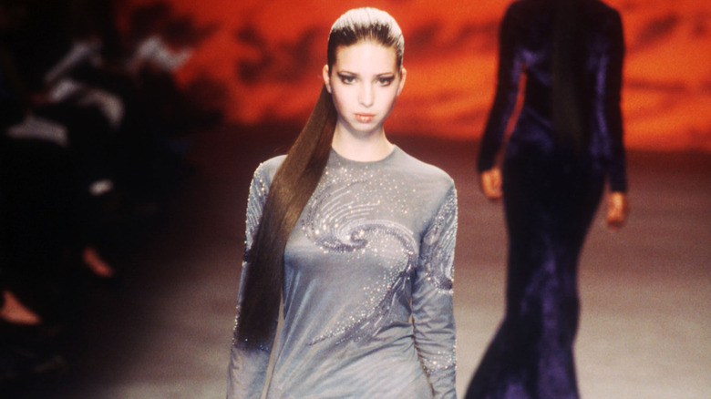 Ivanka Trump walking the catwalk in her modeling days