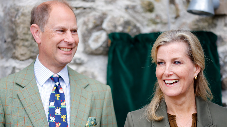 Prince Edward and Sophie smiling