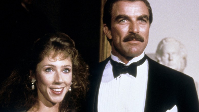 Jillie Mack Tom Selleck smiling