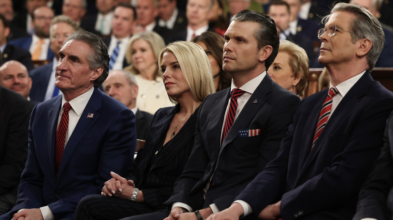 Pam Bondi at President Trump's joint address to Congress