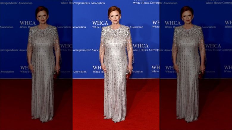 Kelly O'Donnell silver gown WHCA