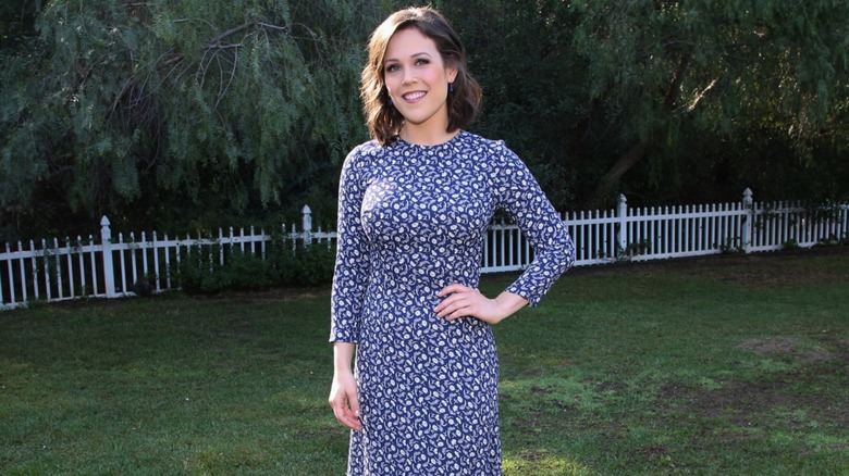 Erin Krakow smiling hand on hip