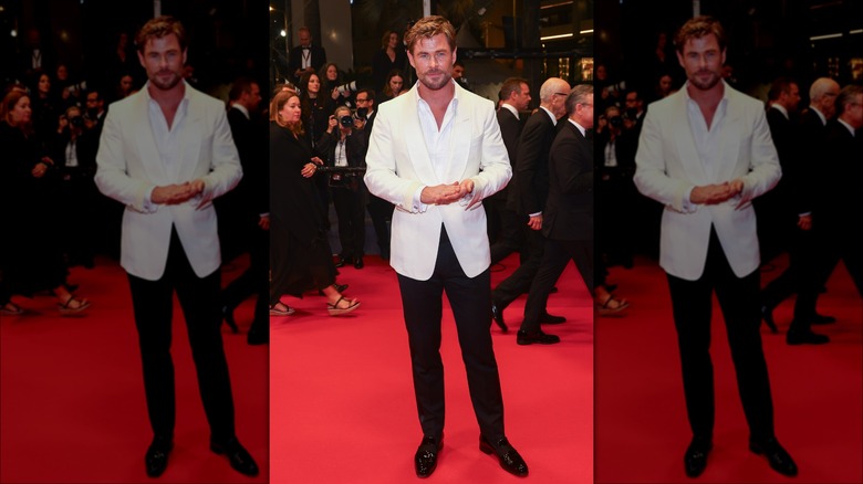 Chris Hemsworth  on the red carpet