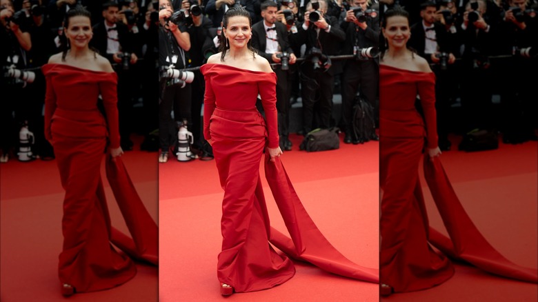 Juliette Binoche on the red carpet