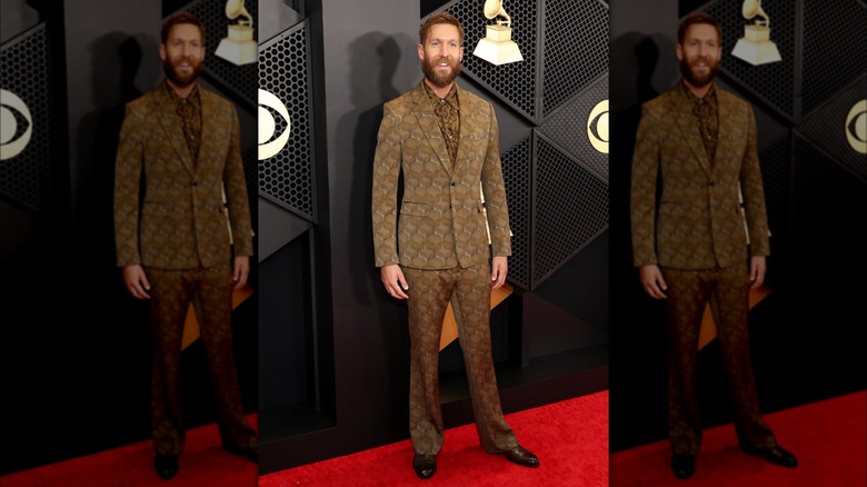 Calvin Harris on the red carpet