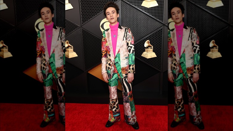 Jacob Collier on the red carpet