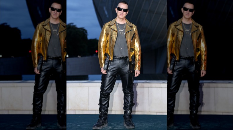 Jeremy Scott in gold and black