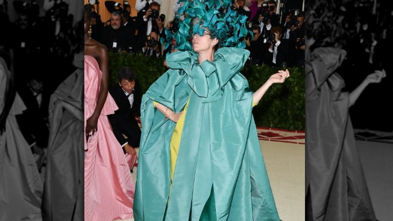 Frances McDormand green Met Gala gown