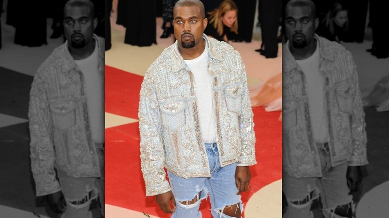 Kanye West Met Gala denim look