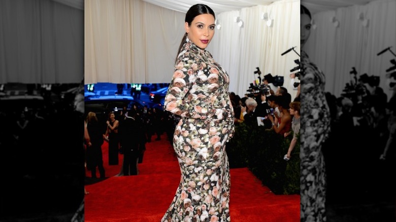 Kim Kardashian Met Gala floral gown