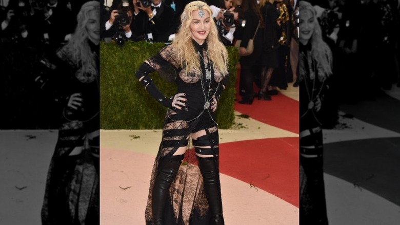 Madonna in sheer lace at Met Gala 