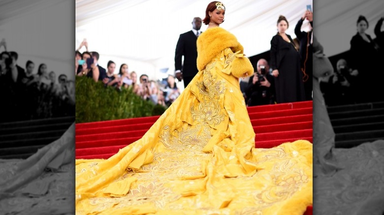 Rihanna's yellow Met Gala gown