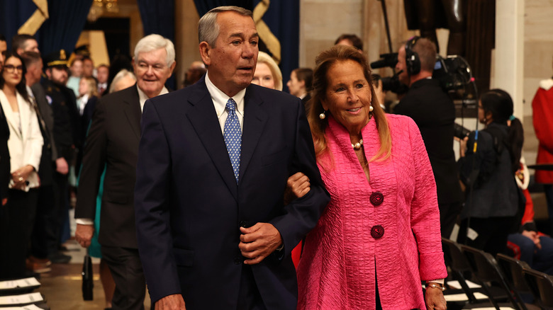 John and Debbie Boehner walking