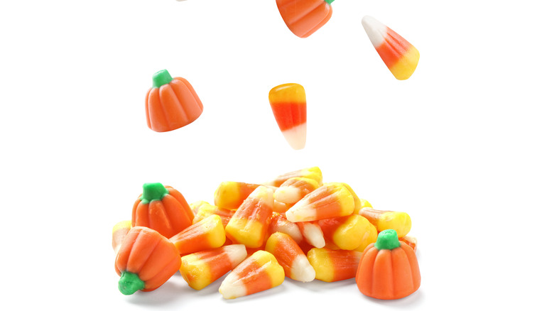 Candy corn and candy pumpkins