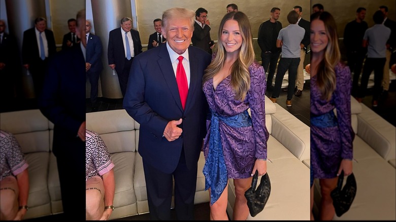 Donald Trump and Margo Martin smiling