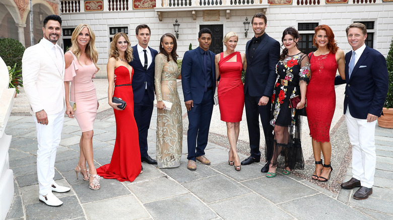 The cast of The Bold and the Beautiful posing