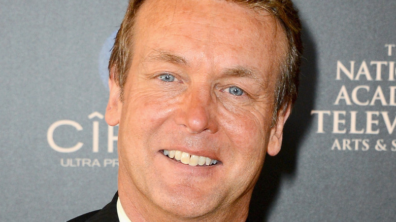 Doug Davidson poses with his Emmy award