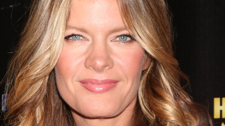 Michelle Stafford posing